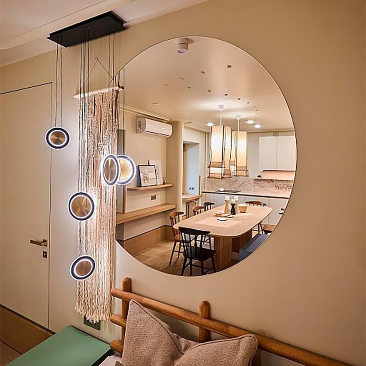 4562-6P, подвесная люстра, L900xW160xH1500, LEDx43W, 2580LM, 4000K, included — изображение 4