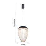 4241-1P, подвес, D280xH580/1800, LEDx7W, 650LM, 4000K, included — изображение 3