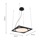 4637-1P, подвес, L460xW460xH500/1500, LEDx30W, 2625LM, 4000K, IP20, included — изображение 2