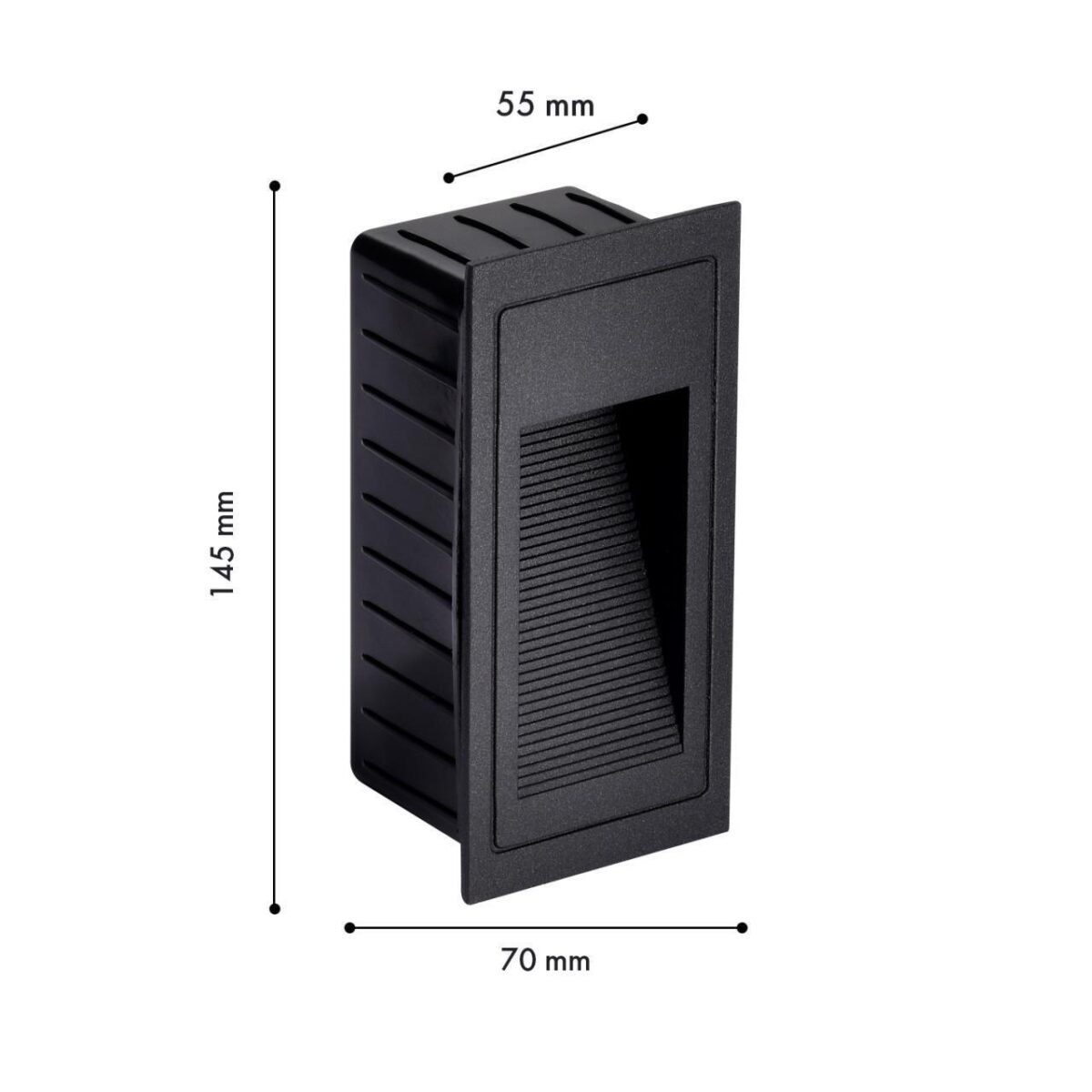 4396-2W, уличный светильник, D55xW70xH145, cutout:W65xH130, LEDx3W, 263LM, 3000K, IP66, included — изображение 2