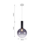 4103-1P, подвес, D250xH470/1630, 1xE27x60W, excluded — изображение 3