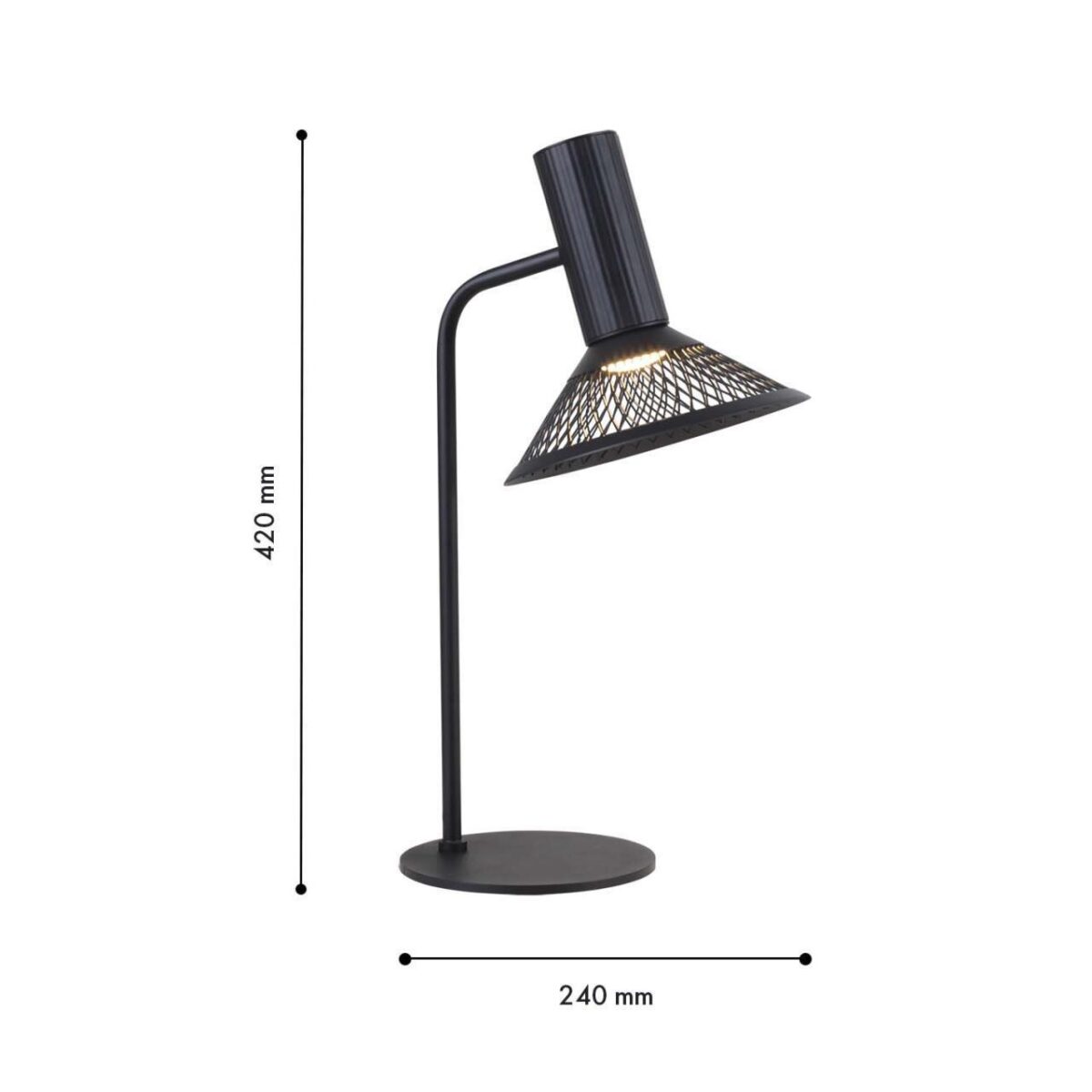 4623-1T, настольный светильник, L240xW180xH420, 1xLEDx6W, 660LM, 3000K, included — изображение 3