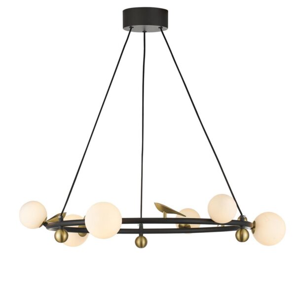 4324-6P, подвесная люстра, D750xH255/1800, 6xLEDx5W, 2400LM, 4000K, included