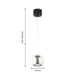 4335-1P, подвес, D120xH300/1800, LEDx7W, 560LM, 4000K, included — изображение 2