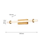 4553-1W, настенный светильник, D105xW560xH80, LEDx8W, 975LM, 4000K, included — изображение 3