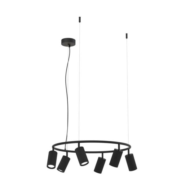 4635-6P, подвесная люстра, D600xH230/1500, 6xGU10x35W, excluded