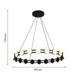 4601-8P, подвесная люстра, D800xH105/1200, 20xLEDx2W, 3600LM, 3000K, included — изображение 3