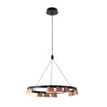 4266-12P, подвесная люстра, D600xH250/1610, LEDx55W, 2400LM, 4000K, included