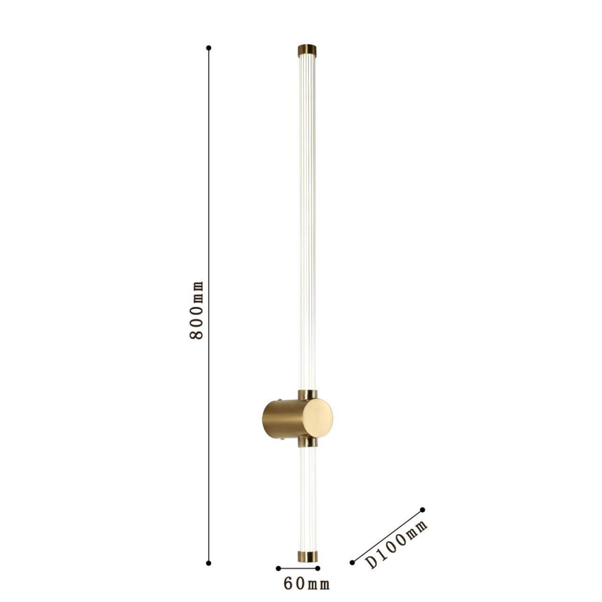 3057-2W, настенный светильник, D100xW60xH800, LEDx19W, 1520LM, 4000K, included — изображение 3