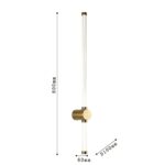 3057-2W, настенный светильник, D100xW60xH800, LEDx19W, 1520LM, 4000K, included — изображение 3