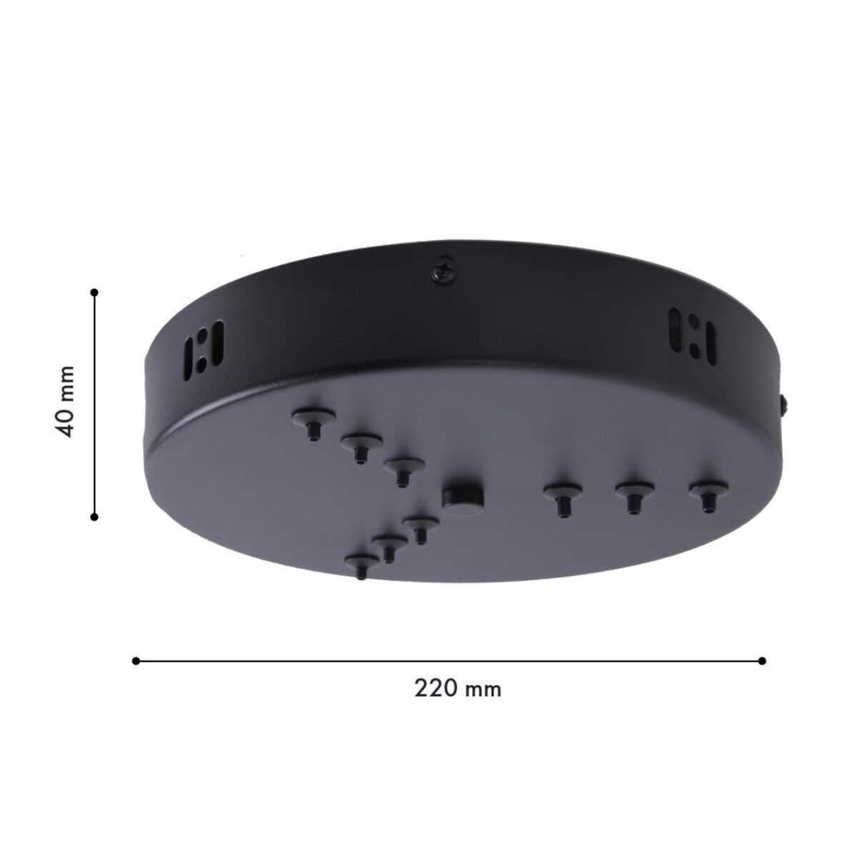 4591-220-9BL, потолочная чаша, D220xH40, цвет черный — изображение 2