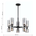 2877-5P, подвесная люстра, D680*H550/850, 10xE14x40W, excluded — изображение 3