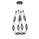 4560-2PC, подвесная/потолочная люстра, D200xH1780/2780 + D640xH890/1775 + D1800xH820/1725, 2xLEDx18W, 1630LM, 4000K, included — изображение 5