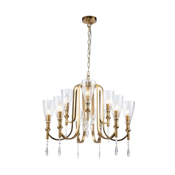 2968-9P, подвесная люстра, D700xH570/1570, 9xE14x40W, excluded