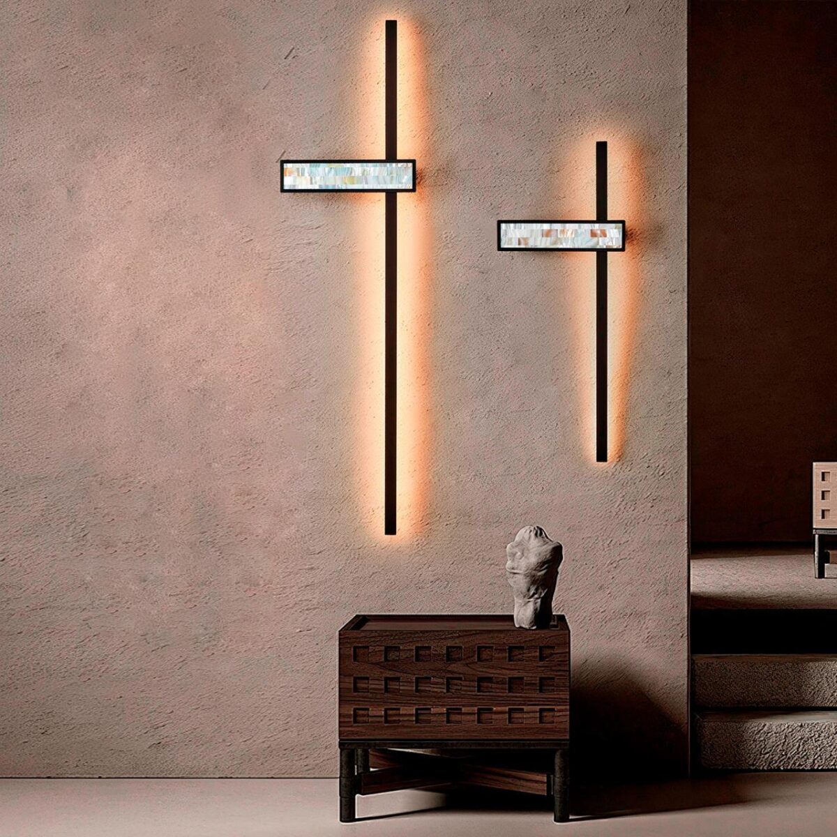 4704-2W, настенный светильник, D55xW240xH900, LEDx20W, 880LM, 4000K, included — изображение 4