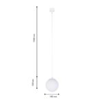 4156-1P, подвес, D100xH1650, LEDx6W, 42V, угол рассеивания: 120°, 380LM, 3000-6000K, IP20, included — изображение 3