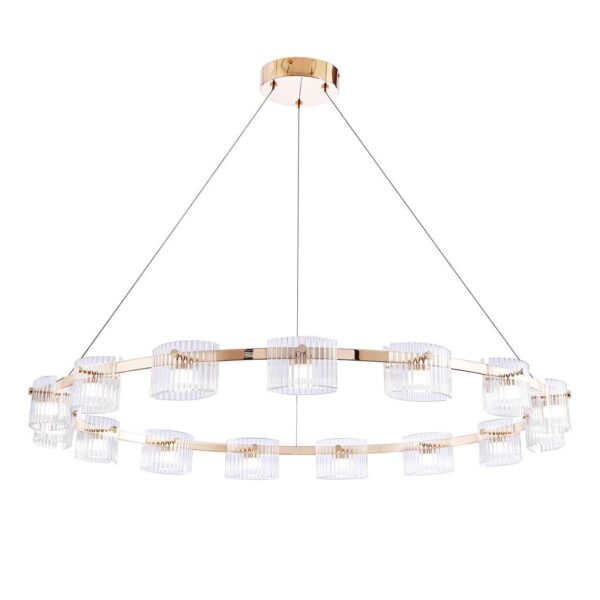 4248-15P, подвесная люстра, D1020xH1300/1500, 15xLEDx4.6W, 1800LM, 4000K, included