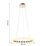 4590-5P, подвесная люстра, D480xH1585, LEDx27W, 2150LM, 4000K, included — изображение 3