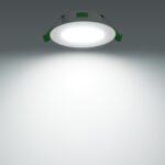 4645-1C, врезной светильник, D113xH30, cutout:D90, LEDx7W, 450LM/560LM/500LM, 3000K/4000K/6500K, IP44, CRI>80, beam angle:120, included — изображение 7