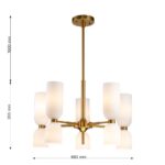 2876-5P, подвесная люстра, D680*H550/850, 10xE14x40W, excluded — изображение 3