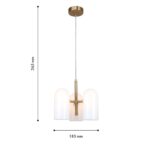 4619-3P, подвесная люстра, D290xH350/1550, 3xG9x40W, excluded — изображение 3