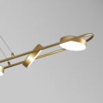 4677-6P, подвесная люстра, L1490xW190xH145/1200, LEDx90W, 3100LM, 3000-6000K, IP20, included, remote control — изображение 4