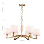 2624-6P, подвесная люстра, D800xH400/1400, 6xE14x40W, excluded — изображение 3