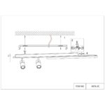 4076-2C, потолочный светильник, L1000xW120xH160, LEDx50W, 2200-4200LM, 3000-6000K, included, remote control — изображение 10