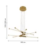 4469-5P, подвесная люстра, D800xH1000/1800, LEDx55W, 7000LM, 4000K, included — изображение 3