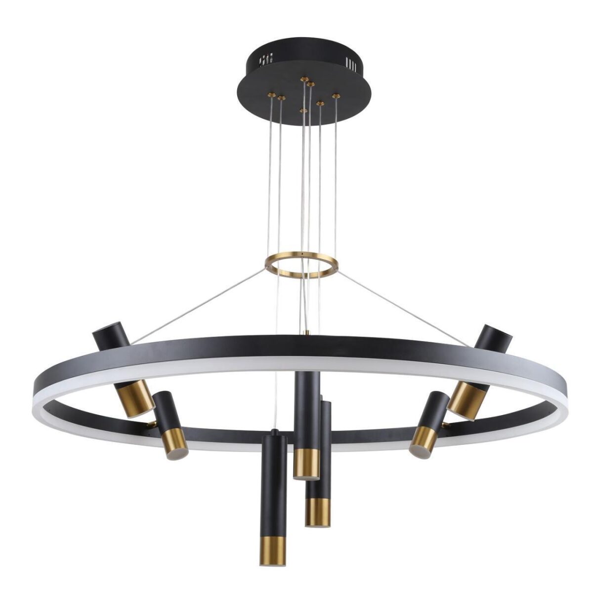 3097-8P, подвесная люстра, D800xH600/1000, LEDx48W + 7xLEDx3W, 4690LM, 4000K, included — изображение 2