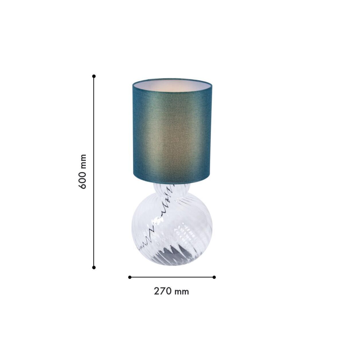 4267-1T, настольный светильник, D270xH600, 1xE27x60W, excluded, switch — изображение 3