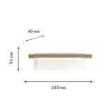 4518-1W, настенный светильник, D60xW350xH95, LEDx5W, 400LM, 4000K, included — изображение 3