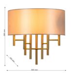2993-1W, настенный светильник, D150xW300xH285, 1xE14x40W, excluded — изображение 3