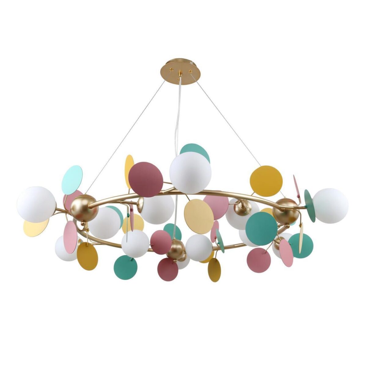 2772-12P, подвесная люстра, D1050xH240/1120, 12xG9x25W, excluded — изображение 2