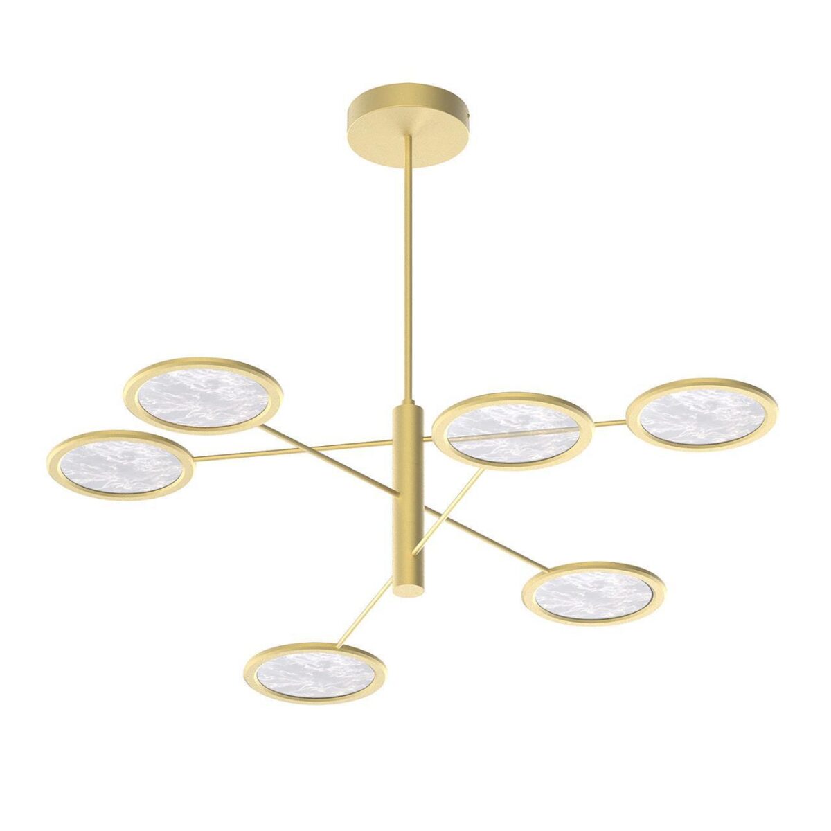 4374-6P, подвесная люстра, D1200xH770, 6xLEDx9W, 3240LM, 4000K, CRI>90, included 4374-6P, подвесная люстра, D1200xH770, 6xLEDx9W, 3240LM, 4000K, CRI>90, included — изображение 1