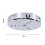 4591-220-9CH, потолочная чаша, D220xH40, цвет хром — изображение 2