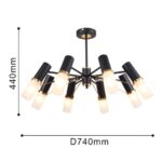 2558-8P, потолочная люстра, D740xH440, 8xE14x40W, excluded — изображение 3