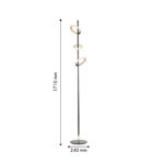 4322-3F, напольный светильник, D240xH1710, 2xLEDx7W + 1xLEDx5W, 1520LM, 4000K, included, switch — изображение 2