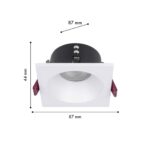 4530-1C, врезной светильник, L87xW87xH44, cutout:D75, 1xGU10x35W, IP65, excluded — изображение 2