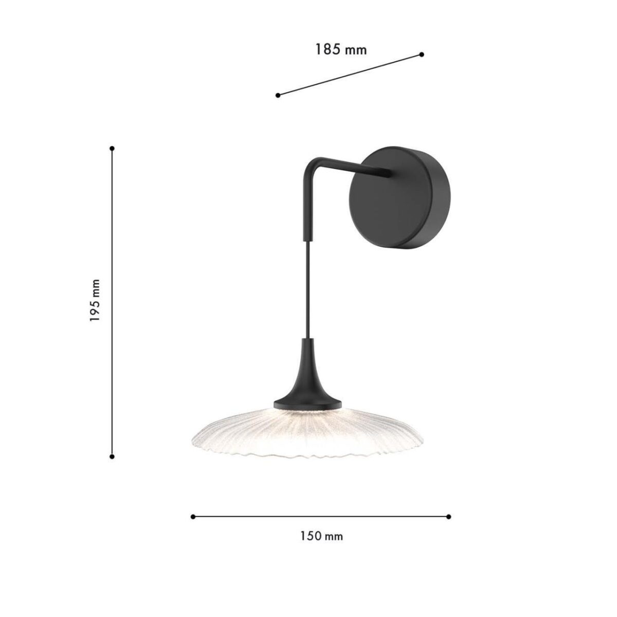 4656-1W, настенный светильник, D195xW150xH185, LEDx4W, 280LM, 4000K, included — изображение 3
