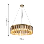 4503-30P, подвесная люстра, D590xH160/1360, 30xG9LEDx2W, 2100LM, 3000K, included — изображение 3