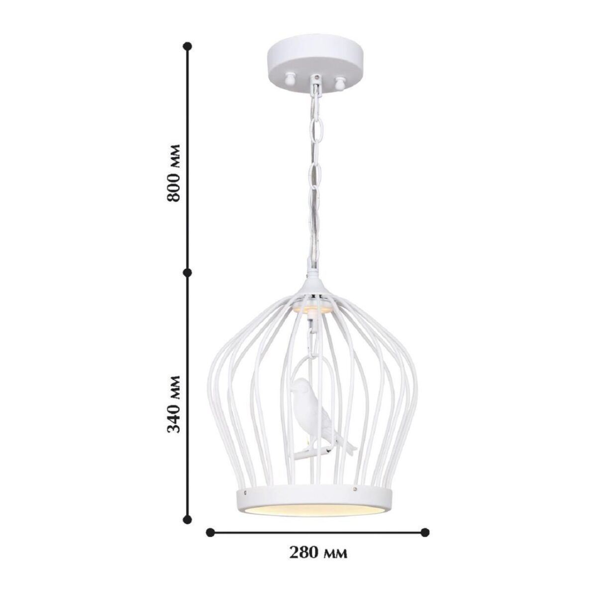 1931-2P, люстра подвесная, D280xH340/1140, 1xLEDx9W + 1xLEDx3W, 960LM, 3500K, included — изображение 2