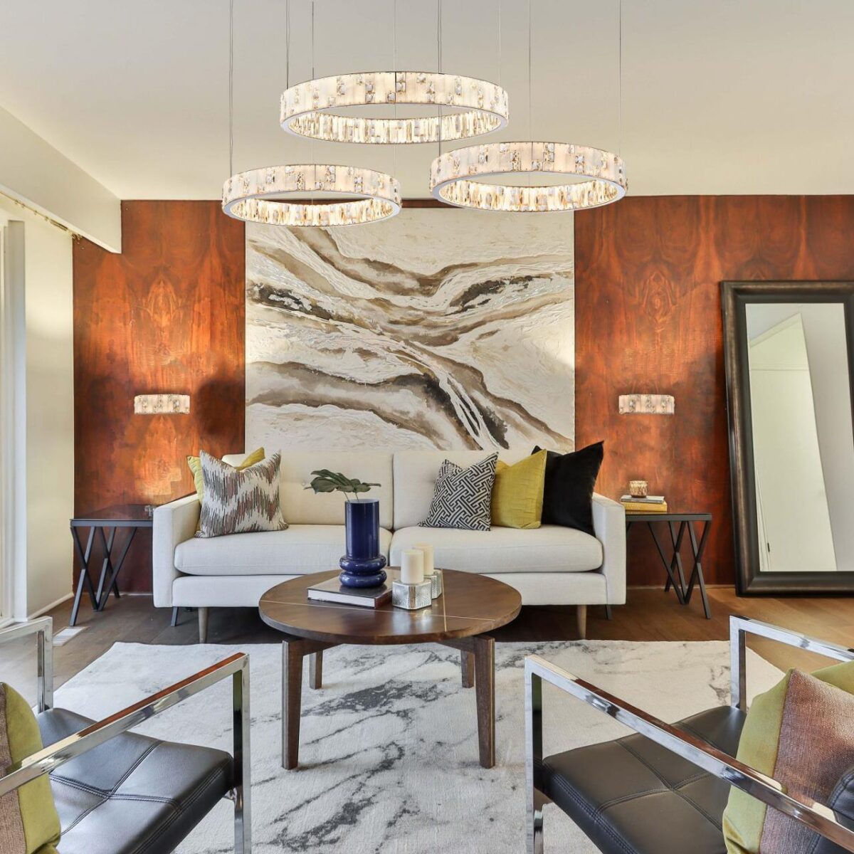 4205-6P, подвесная люстра, D630xH110/1500, 2xLEDx34W, 3400LM, 3000K, included — изображение 6