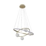 4185-6P, подвесная люстра, D600xH150/1200, 4xG9LEDx10W, excluded + LEDx70W + LEDx20W, 4725LM, 3000-6000K, included, remote control — изображение 2