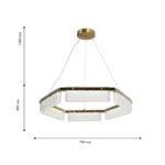 4518-6P, подвесная люстра, D700xH300/1000, 6xLEDx5W, 2400LM, 4000K, included — изображение 3