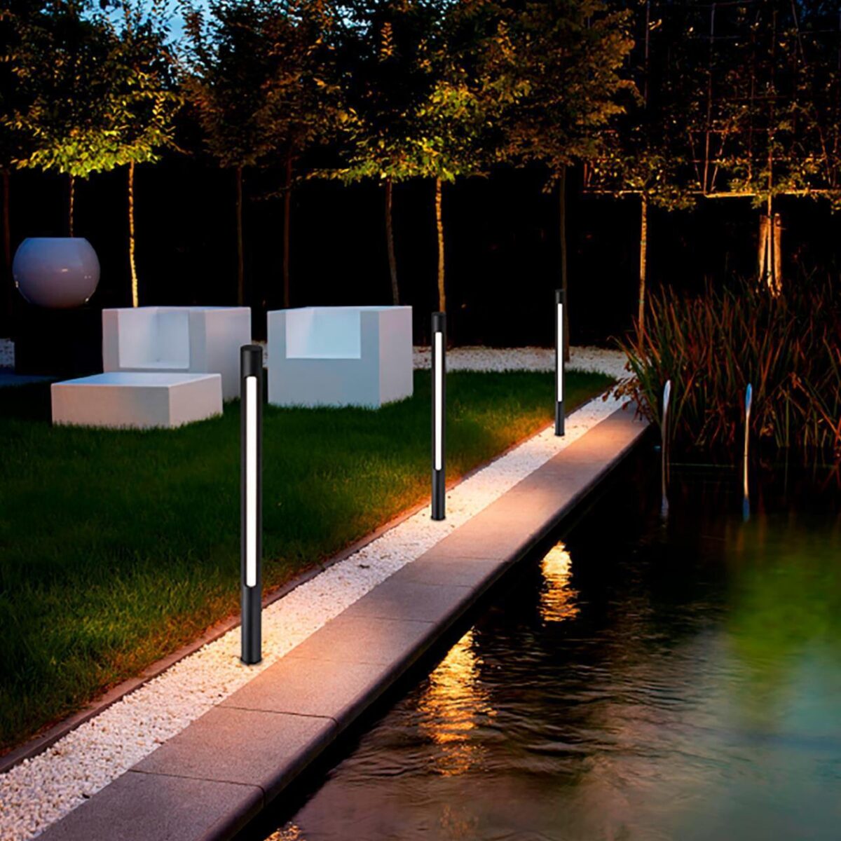 4394-1T, уличный светильник, D40xH765, LEDx8W, 700LM, 3000K, IP54, included — изображение 4