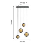 4562-4P, подвесная люстра, L600xW160xH1500, LEDx30W, 1800LM, 4000K, included — изображение 2