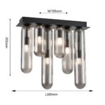 4454-6P, потолочный светильник, L380xW100xH355, 6xG9x28W, excluded — изображение 3