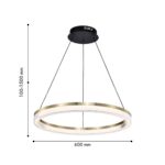 4400-6P, подвесная люстра, D600xH100/1500, LEDx30W, 2625LM, 4000K, IP20, included — изображение 2