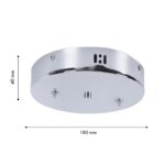 4591-180-2CH, потолочная чаша, D180xH40, цвет хром — изображение 2